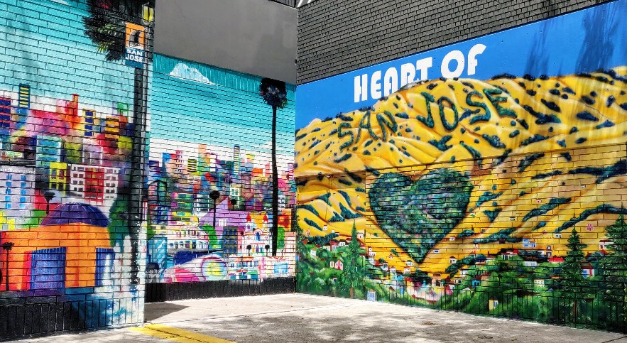 Heart Of San Jose mural at Eastridge Mall