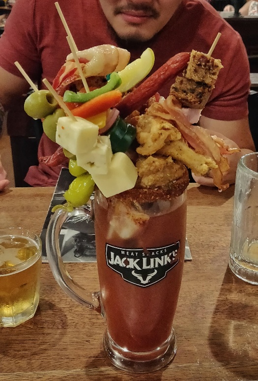 Jacked Bloody Mary bar at Hell's Kitchen in downtown Minneapolis, MN