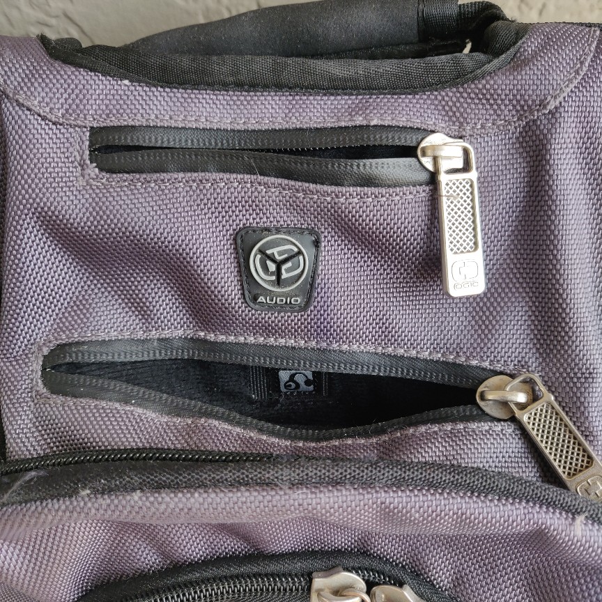 Silver OGIO Metro Backpack tech pockets