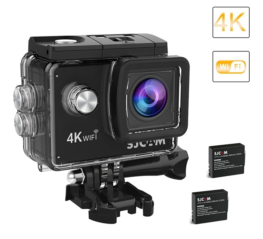 Original SJCAM SJ4000 Air 4K Wi-Fi Action Camera 16MP Waterproof DV Camcorder 170 Degree Wide Angle LCD with 2 Batteries and Mounting Accessories Kit