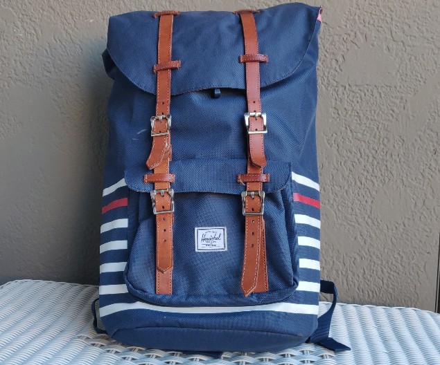 Herschel Little America 25L backpack (front view)