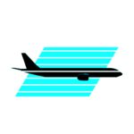 StandbyWithMe logo - a stylized side profile of a widebody passenger aircraft