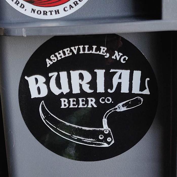 Burial Beer Co. sticker on Nanuk 935 hard case