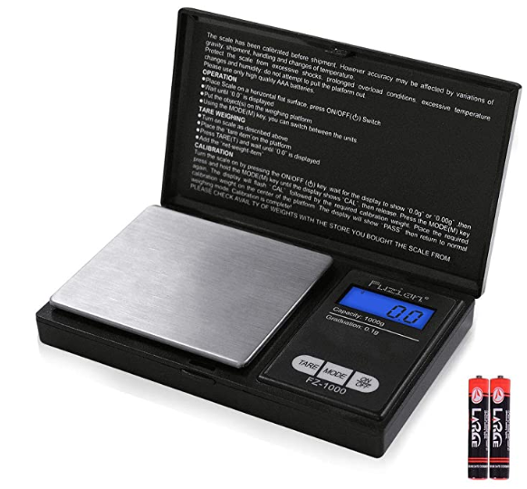 digital scale & case with included batteries