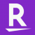 Rakuten app logo is a white R on a purple background